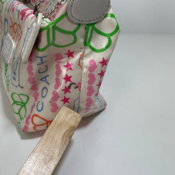 Y2K Coach Bandana Print Daisy Butterfly Mini Shoulder Bag FS8815 - Picture 9 of 12